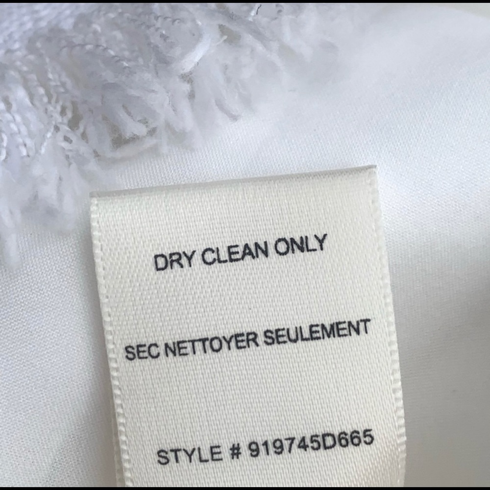 NWT Rebecca Taylor Women’s Winter White Ruffle Wedding Party Dress Size 4 - Picture 5 of 12